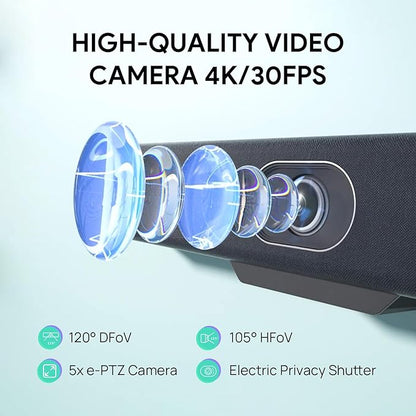 Yealink UVC34 4K Conference Room Camera System 10 Microphone 8 MP All-in-One - Image 3