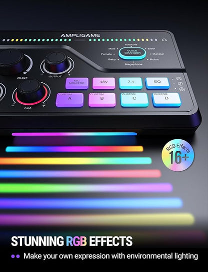 Fifine Gaming Mixer for Voice Chat and Streaming- 7.1ch Surround Sound - Image 5