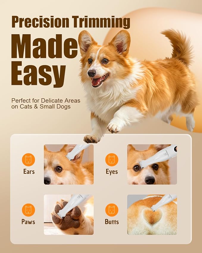 Dog Paw Trimmer for Precision Shaver, Cordless Small Pet Paw Grooming Trimmer - Image 3