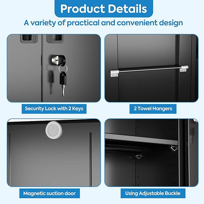 SUXXAN Broom Closet Storage Cabinet - Image 8