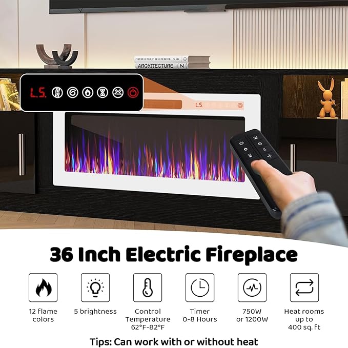 Lemberi Fireplace tv Stand - Image 3