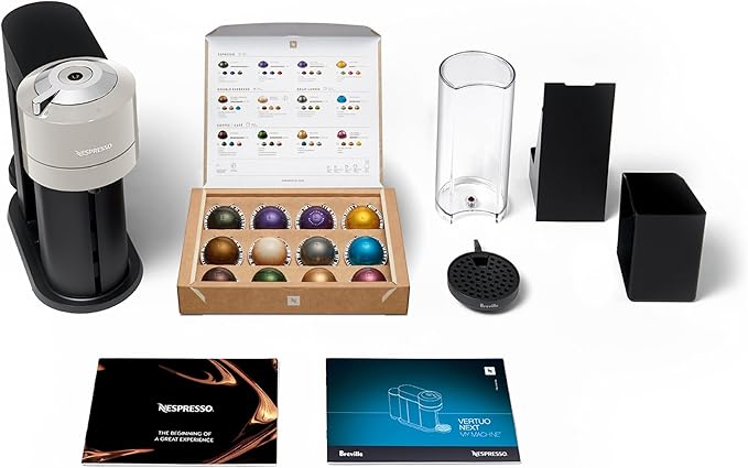Nespresso Vertuo Next Coffee and Espresso Maker by Breville, Light Grey - Image 8