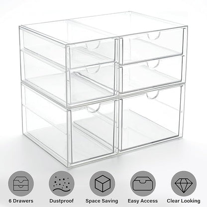Prsildan Acrylic Drawer Makeup Organizer - Image 9