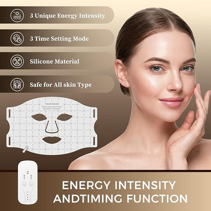 Red Light Therapy for Face & Neck, 7-1 Colors LED Light Therapy mask, - Image 5