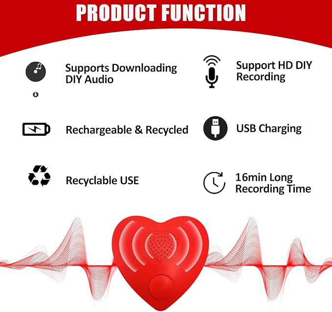 Voice Recorder, XLW 16min USB Downloadable, Recordable Sound Chips Module - Image 7