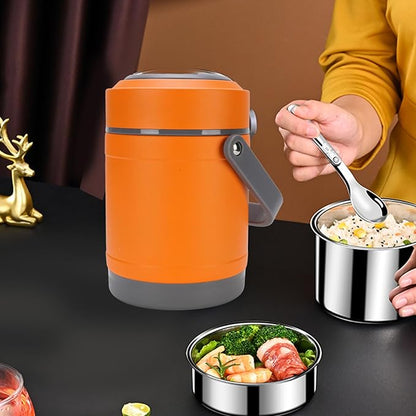 AYNEFY Electric Lunch Box, 2L Stainless Steel Portable Electric Food Warmer - Image 2