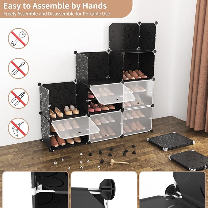 ROJASOP Portable 8-Tier Shoe Cabinet - Image 6