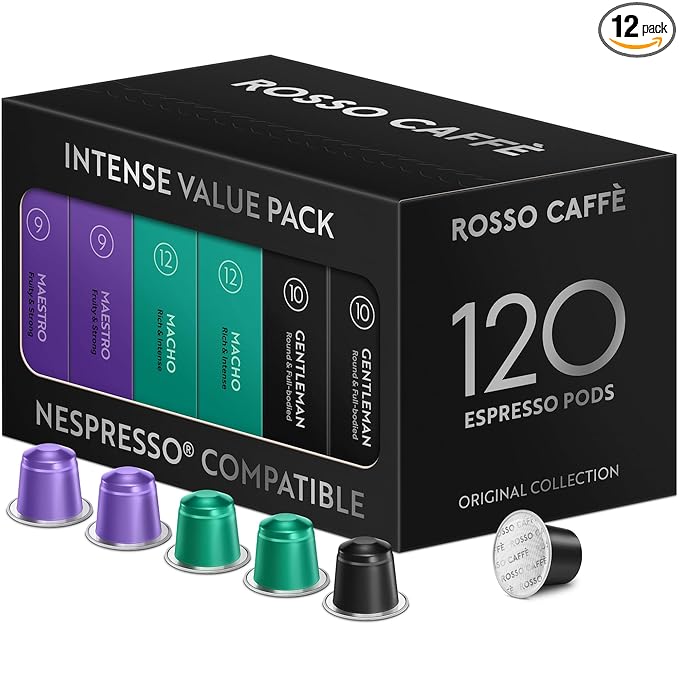 ROSSO CAFFÈ 120 Espresso Coffee Pods by ROSSOCAFFE