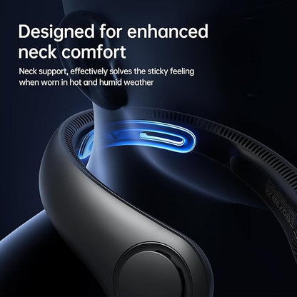 JISULIFE Portable Neck Fan Upgraded, Neckbrace Personal Hands Free, 5 Speed - Image 2
