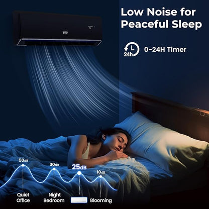 COSTWAY 12000 BTU Wifi Enabled Mini Split Air Conditioner & Heater, 22 SEER2 - Image 8