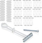 CondoMounts EDA1451 Universal Wall Mounting Anchors | Steel | NO Stud | Metal | by CondoMounts