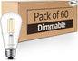 Lumiverse Dimmable Edison Bulbs 60 Watt LED, 2700K Soft White, Antique Style by Lumiverse