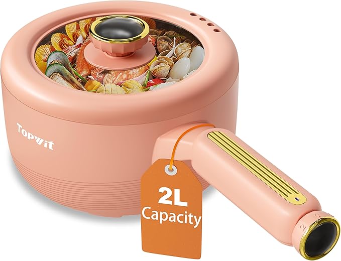 TOPWIT Hot Pot Electric,  Electric Pot, Portable Non-Stick Portable Cooker by TOPWIT