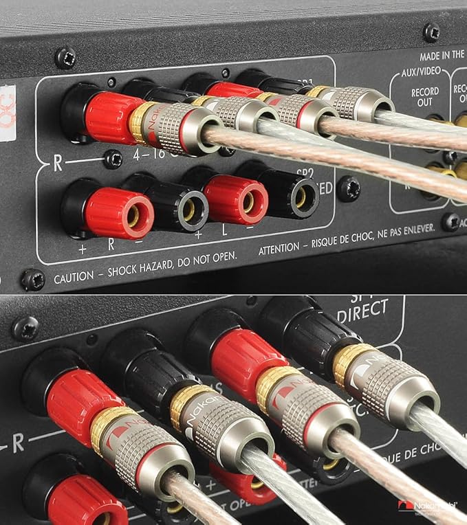 Nakamichi FanLock Excel Series 24k Gold Plated Banana Plugs 10 AWG - Image 8