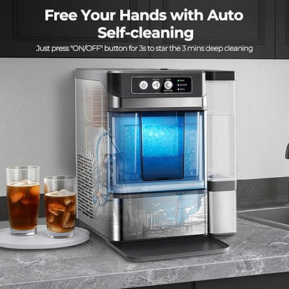 Chewable Crunchable Countertop Nugget Ice Maker，with Side Water Tank, 41 Lbs in - Image 9