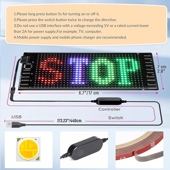 RAYHOME LED Sign for Car - Image 6