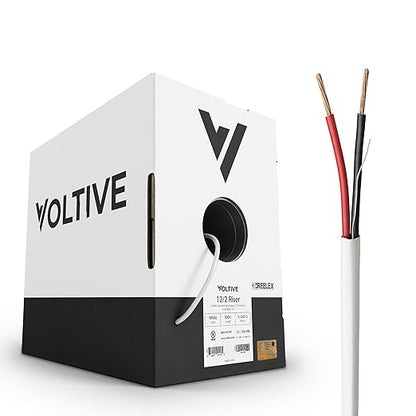 Voltive 12/2 Speaker Wire, Riser CL3R, 500ft by Voltive
