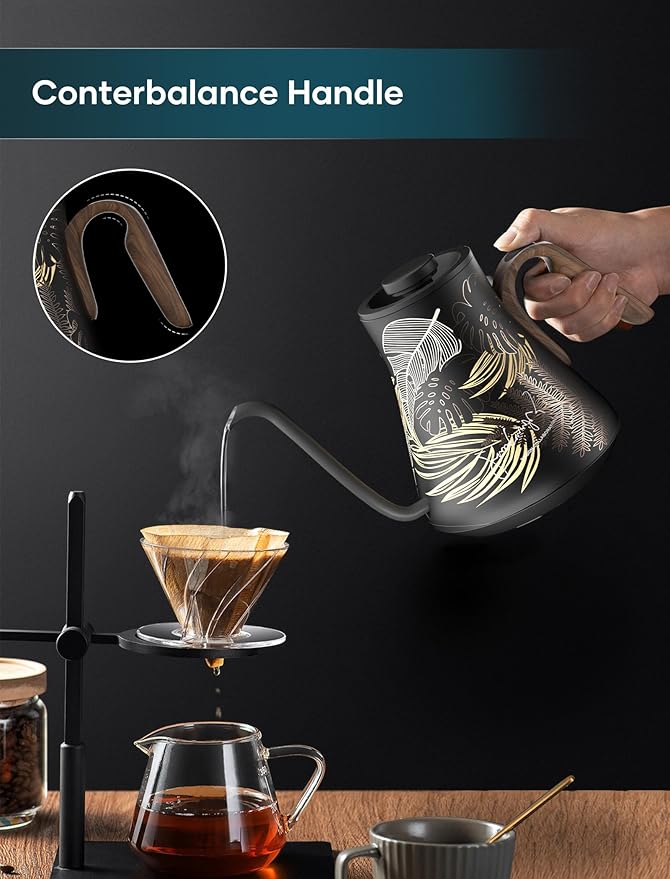 Electric Kettle, Gooseneck Electric Kettle, ±1℉ Precise Temperature Control - Image 2