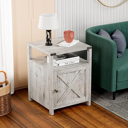 HOSEOKA Farmhouse Nightstand - Image 4