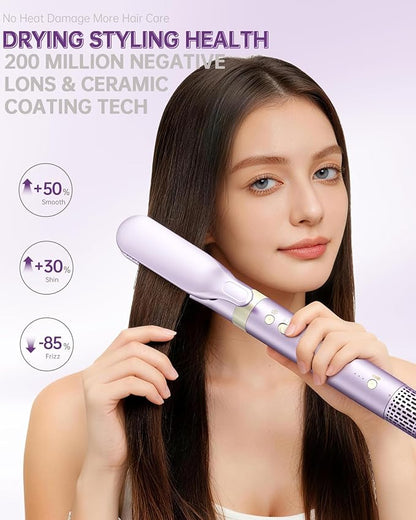 Hair Dryer Brush 8-in-1 Dual Voltage Hot Air Styler – Fast-Drying 110, 000 RPM - Image 4