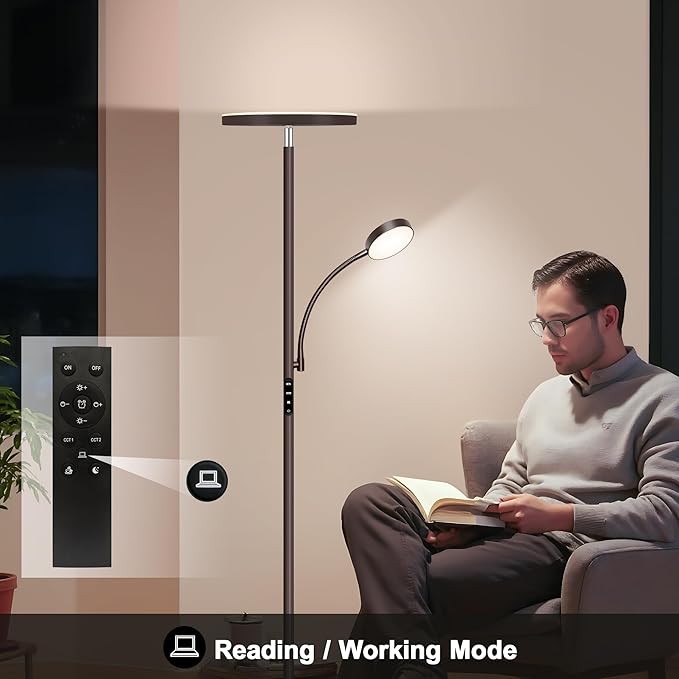 Aulaiyi Floor Lamps for Living Room, 42W Super Bright LED Floor Lamp, 2-in-1 - Image 7