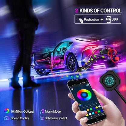 Dreamcolor Acrylic Interior Car Light 10 in 1 Automotive Ambient Light Kits - Image 3