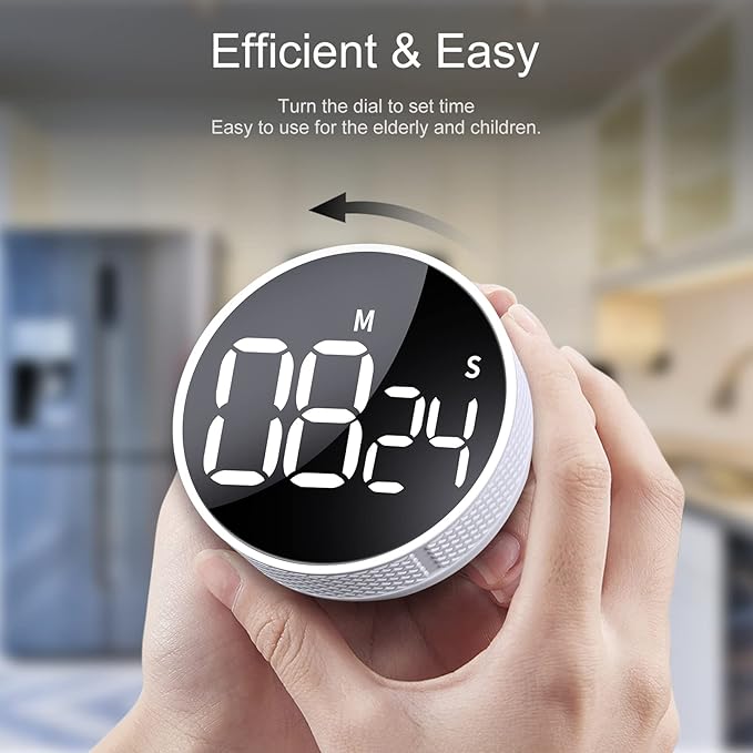 AVINIA Digital Kitchen Timers, Visual timers Large LED Display Magnetic - Image 3