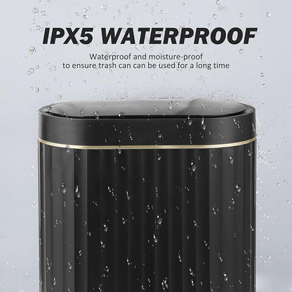ELPHECO Black Bathroom Trash Can - Image 4