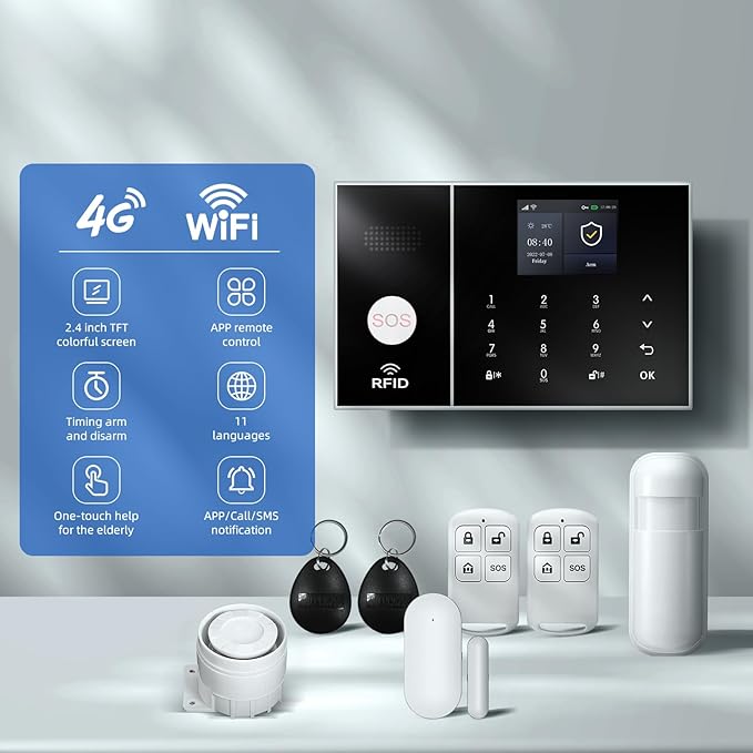 LWOHSI Alarm System for Home Security, Wireless Home Security Systems - Image 2