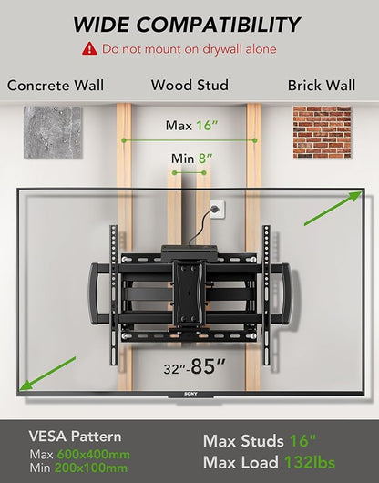 Full Motion TV Wall Mount Bracket - Image 4