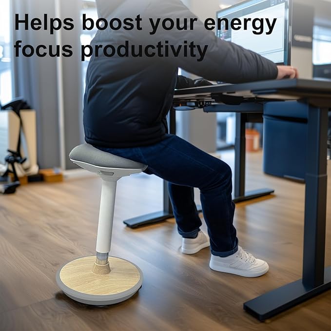 Wobble Stool - Adjustable Height Standing Desk Chair | Sit Stand Stool - Image 6