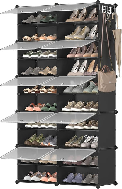 SONGMICS Shoe Rack Organizer, 10-Tier Shoe Storage Cabinet by SONGMICSbySONGMICSHOME