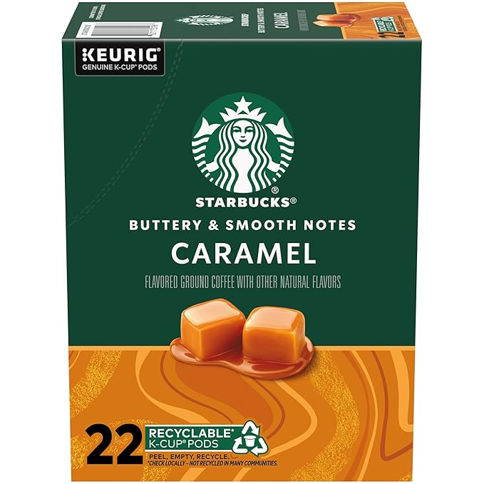 Starbucks K-Cup Coffee Pods, Flavored Hot or Iced Coffee, 22 Keurig Pods by StarbucksbyNespresso