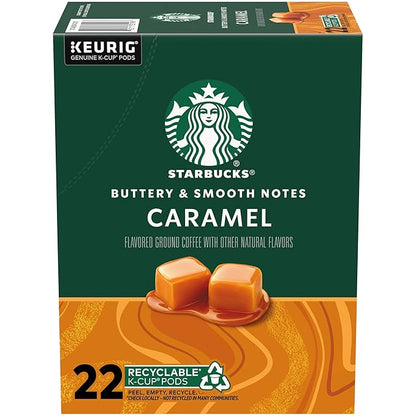 Starbucks K-Cup Coffee Pods, Flavored Hot or Iced Coffee, 22 Keurig Pods by StarbucksbyNespresso
