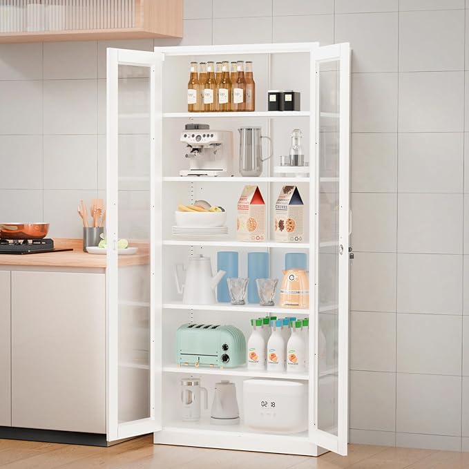 VINGLI Lockable Display Cabinet - Image 9
