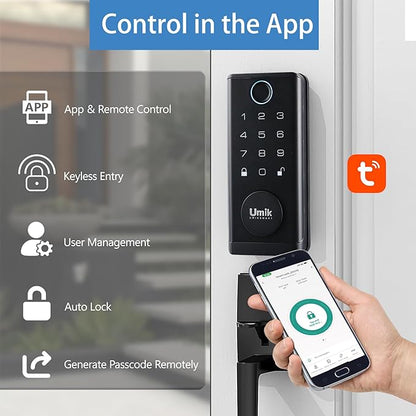 UMIK UMIKSMART Fingerprint Door Lock - Image 4