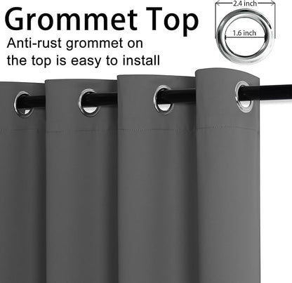 JIUZHEN Blackout Curtains with Tiebacks - Image 5