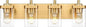 METWET Bathroom Light Fixtures, 4-Light Modern Wall Sconces by Metwet