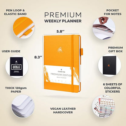 Clever Fox Planner Premium Edition – Undated Luxurious Weekly & Monthly Planner - Image 2