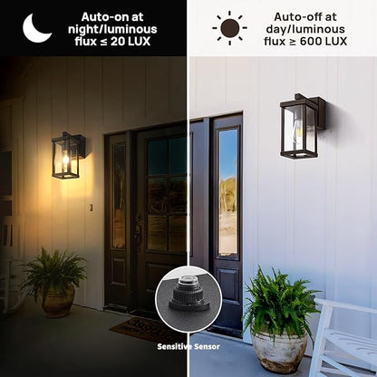 JOKAONOTL Dusk to Dawn Porch Lights - Image 3