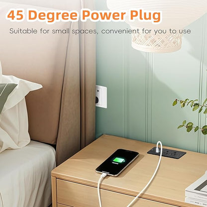 Recessed Power Strip USB, 20W Fast Charging Furniture Outlet - Image 4