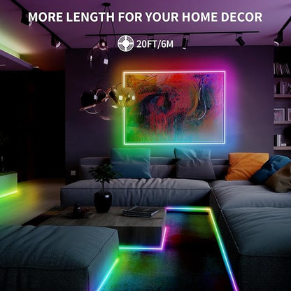 20FT LED Strip Lights COB Smart IC, 24V RGB LED Lights - Image 6