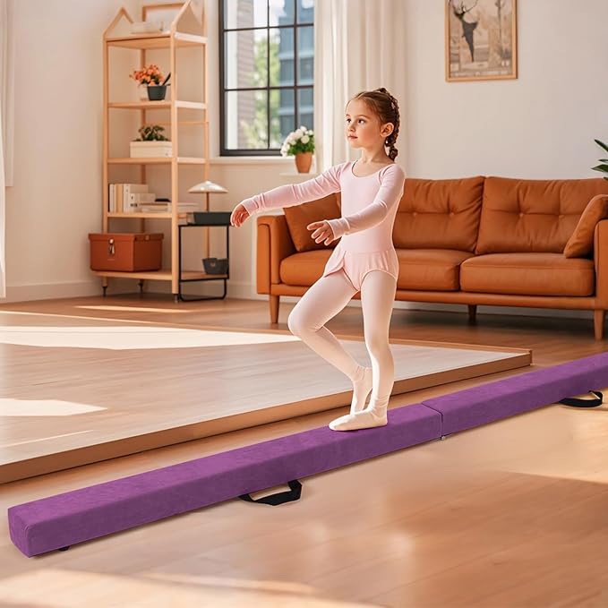 Giantex 7FT/8FT/9FT Balance Beam, Folding Gymnastics Beam w/Carry Handles - Image 6