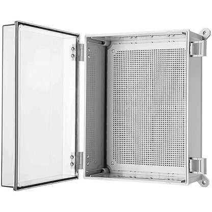 Co. ABS 11.81" x 15.7" x 6.7" Waterproof IP67 Hinged Electronics Box - Image 3