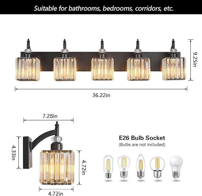 BBLLWJ Crystal Vanity Lights - Image 4