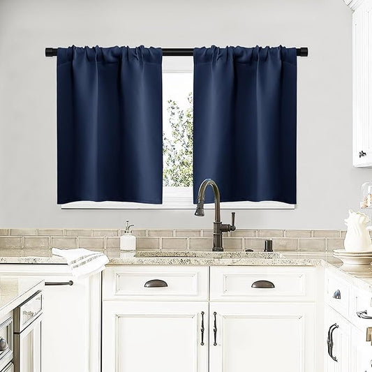 NICETOWN RV Blackout Curtains for Camper Windows, Kitchen Curtains, Short by NICETOWN