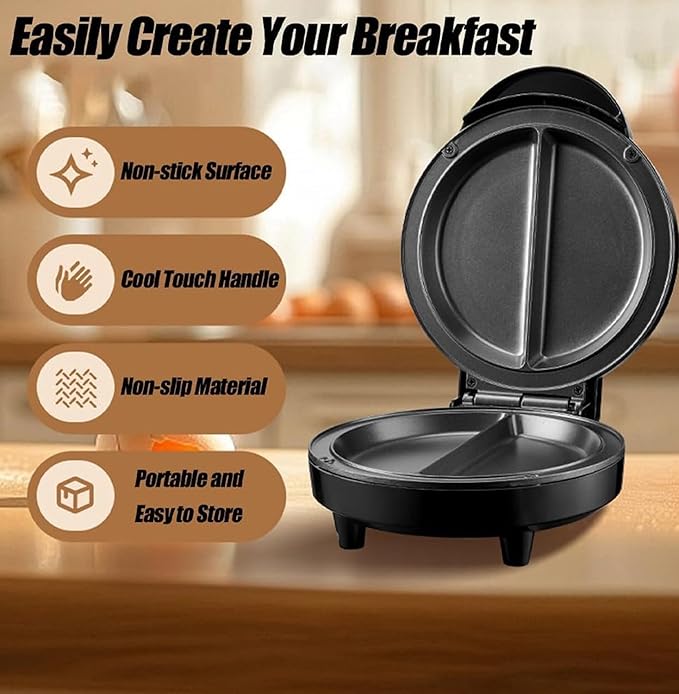 Dual Zone Electric Omelette Maker - Image 3
