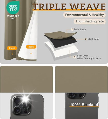 100% Blackout Curtains 95 Inch Length - Image 3