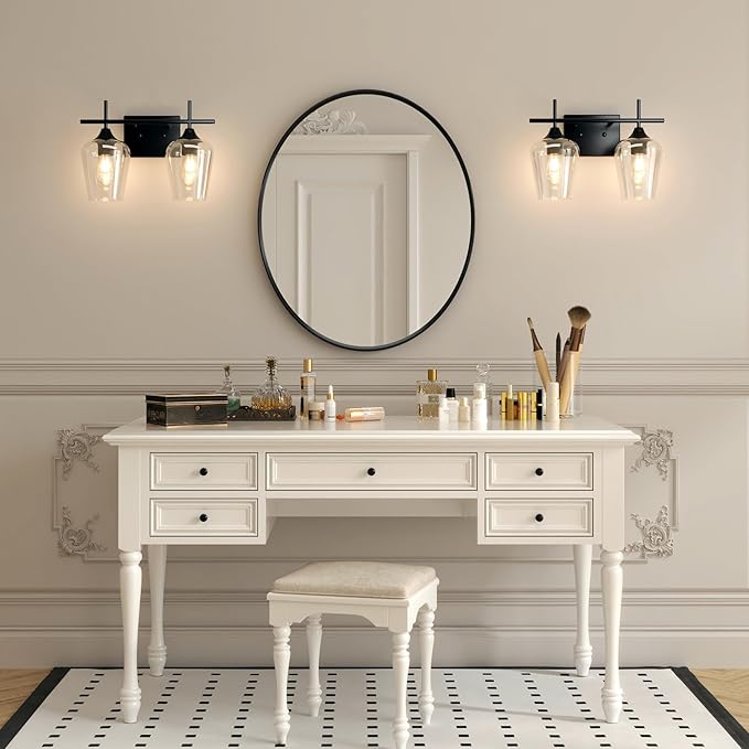 VONLUCE Bathroom Vanity Light, 2 Light Bathroom Light Fixture Over Mirror - Image 7