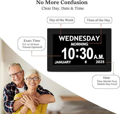 10.1'' Digital Clock, 1280*800p HD Extra Large Display, Digital Clock - Image 7